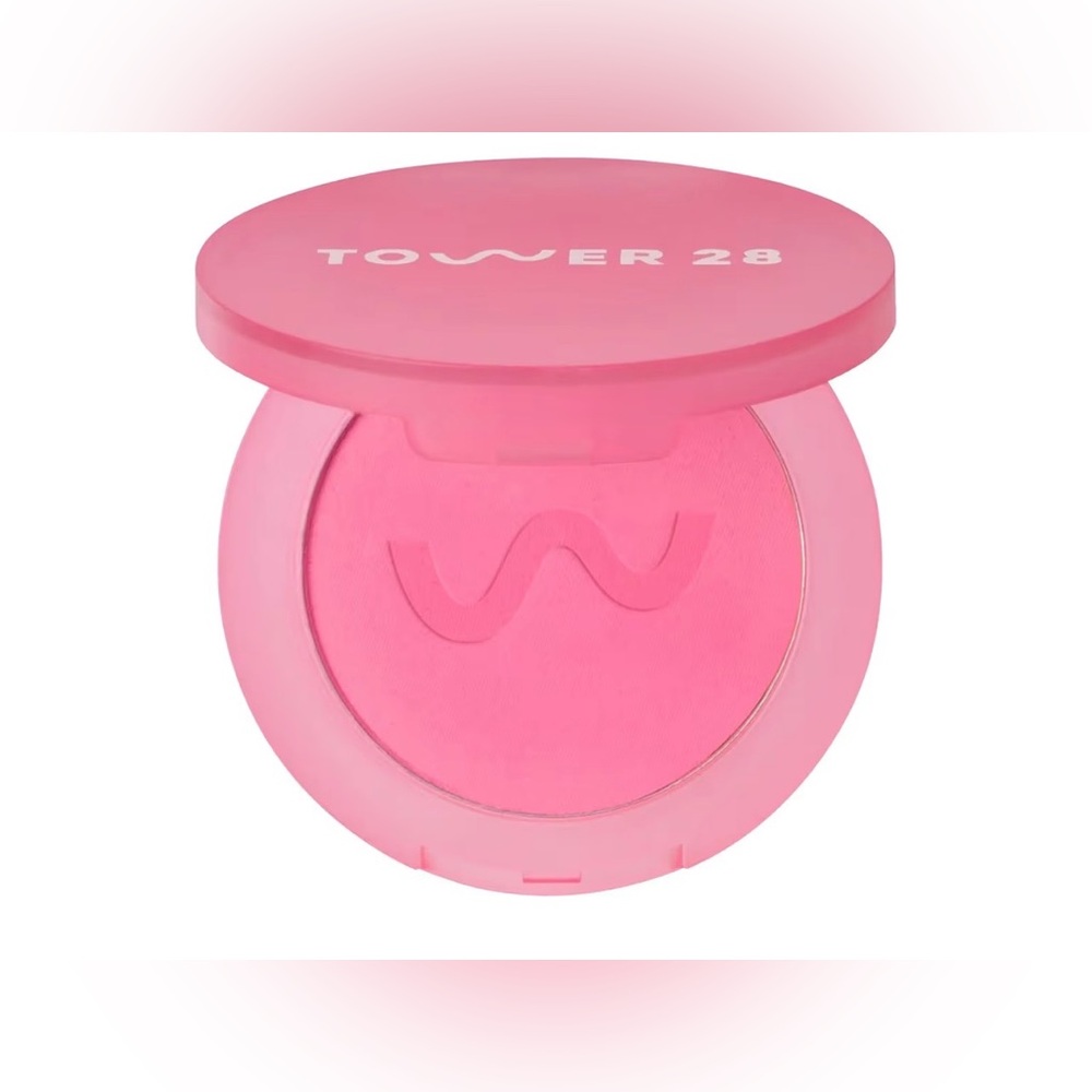 Tower 28 New Vibrant GetSet Soft Matte Powder Pink Blush Compact Malibu Cooler